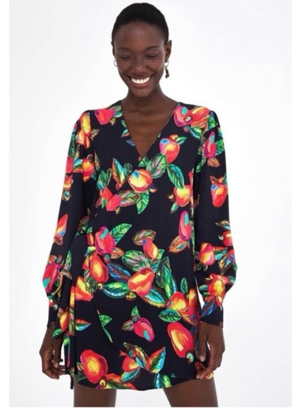 NWOT Farm Rio Cashew Wrap Dress